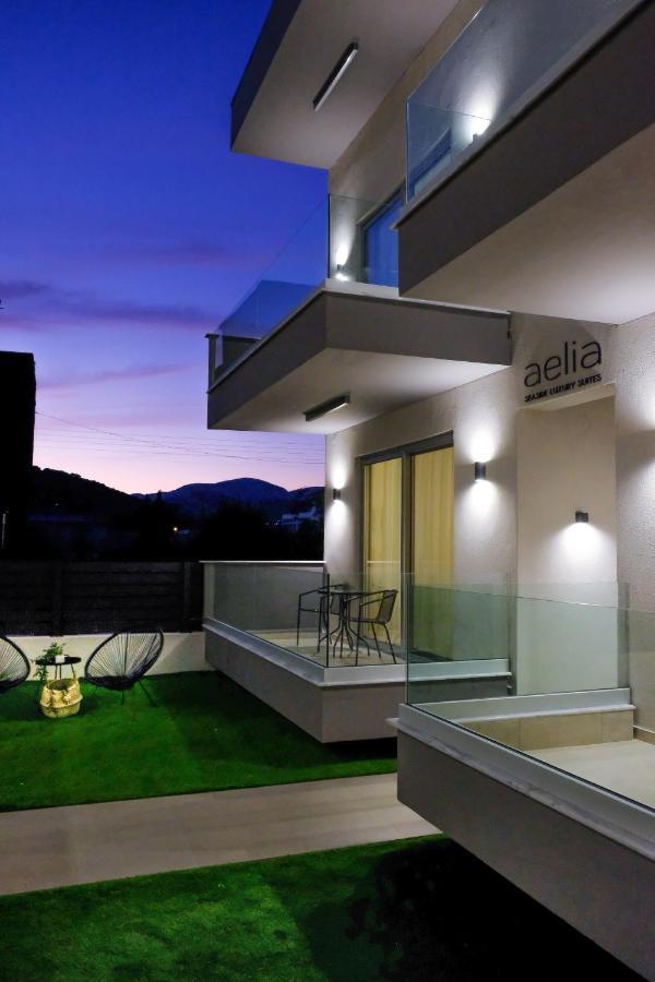 Aelia Seaside Luxury Suites Nea Karvali Bagian luar foto
