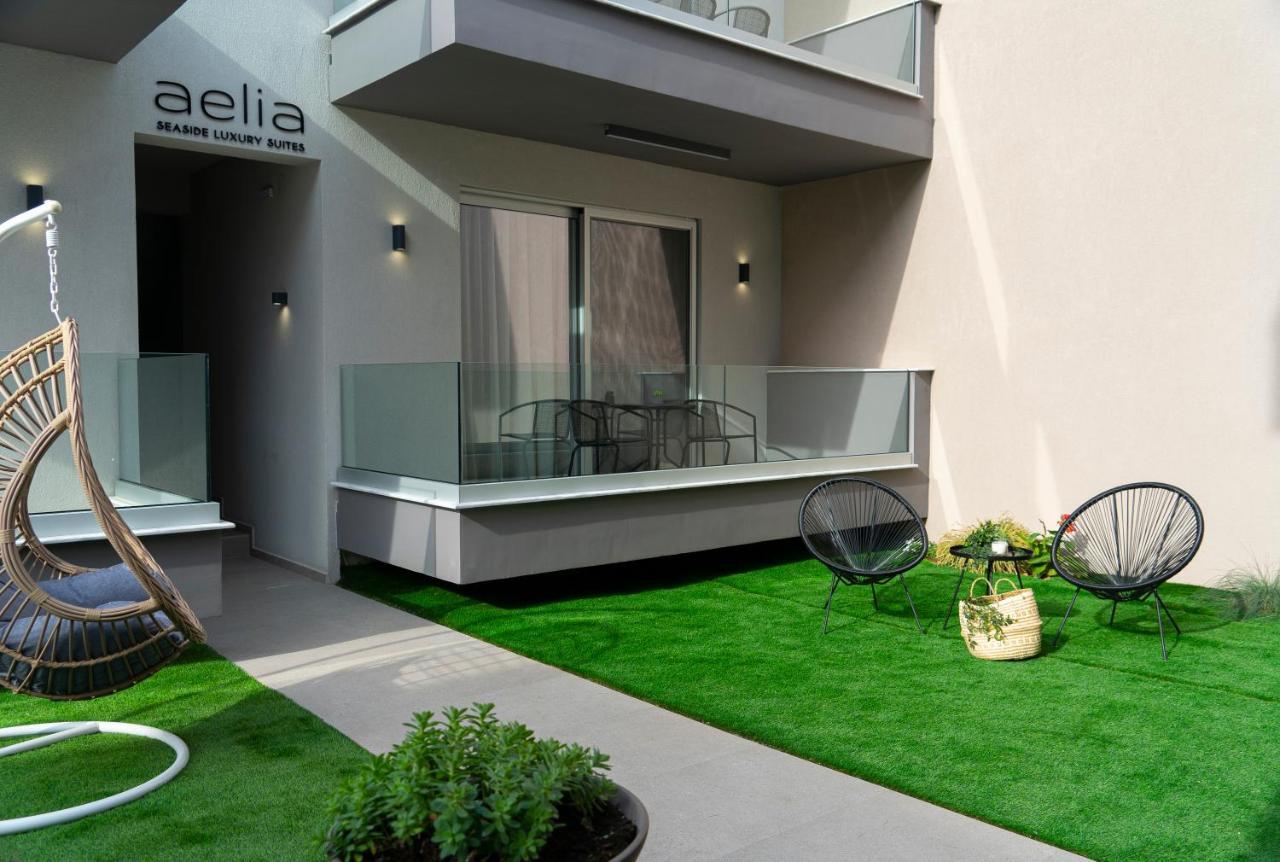 Aelia Seaside Luxury Suites Nea Karvali Bagian luar foto