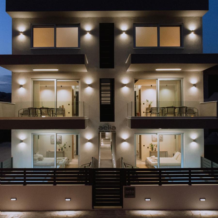 Aelia Seaside Luxury Suites Nea Karvali Bagian luar foto